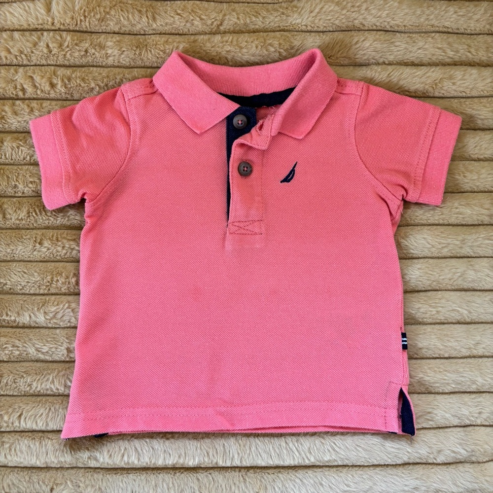 Nautica Pink Polo Shirt Vibrant Color Classic Style